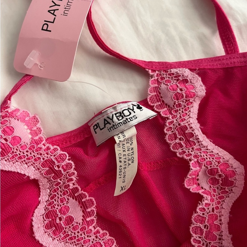 NWT Playboy lace sheer halter top🤍 - Picture 4 of 4
